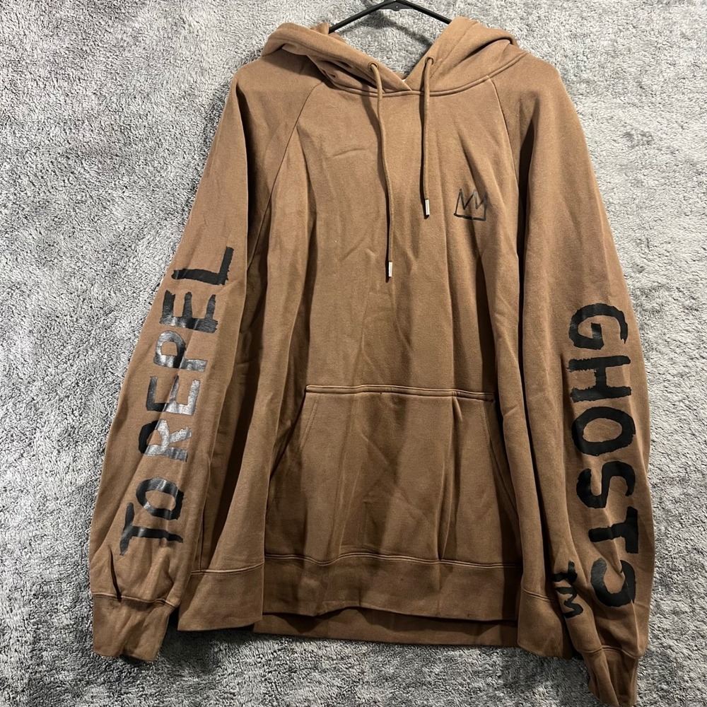 Etudes Jean-Michel Basquiat Brown To Repel Ghosts Hoodie XXL Organic Cotton
